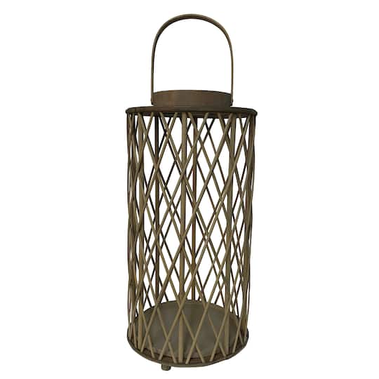 21&#x22; Brown Bamboo Lantern by Ashland&#xAE;